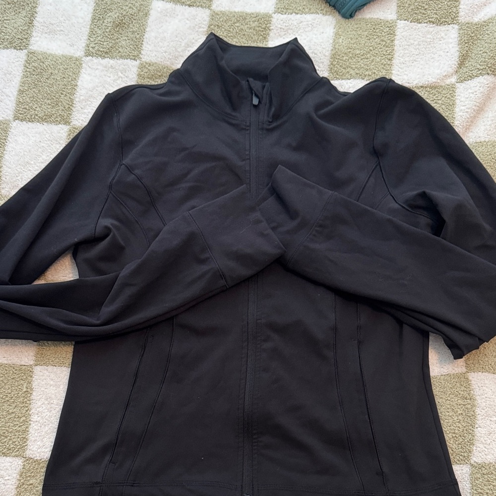 Women’s Black Full-Zip Athletic Jacket